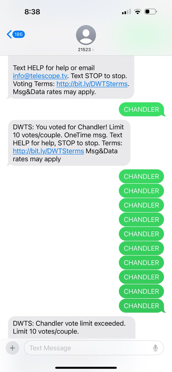 fandomclexa's tweet photo. @ChandlerLKinney voted :)) #VoteChandler https://t.co/b34VksidWH