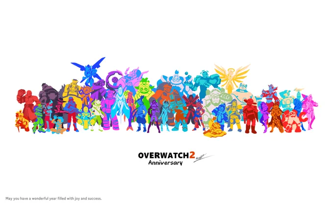 5～8周年axolo#オーバーウォッチ#OverwatchFanart 