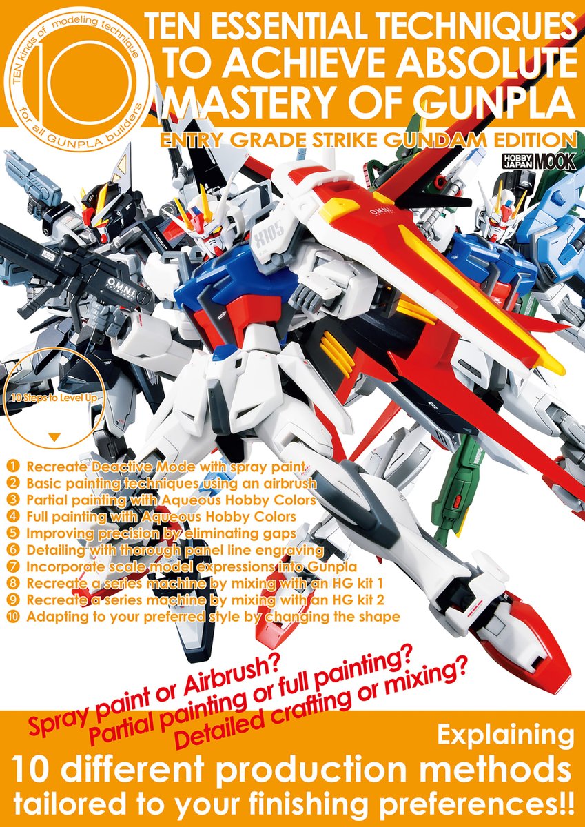 The most user-friendly Gunpla guide book is back! This book focuses on the ENTRY GRADE Strike Gundam, the latest cutting-edge model of the ENTRY GRADE series! Master the basic techniques with this model and conquer any Gunpla!"

amazon.com/dp/B0DMRWS9TZ/

#gundam #gunpla #hobbyjapn