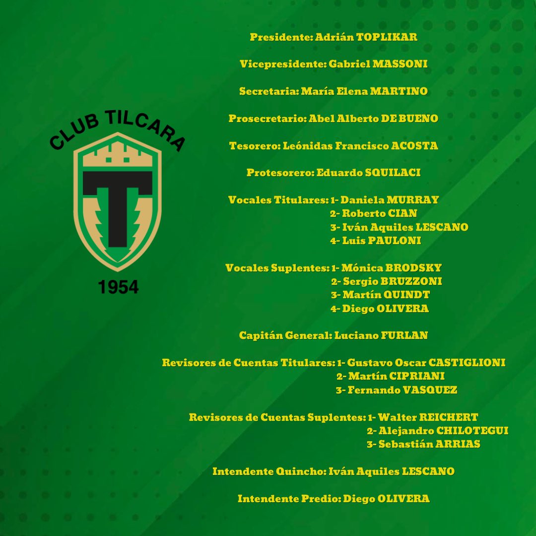 ¡Nueva Comisión Directiva!