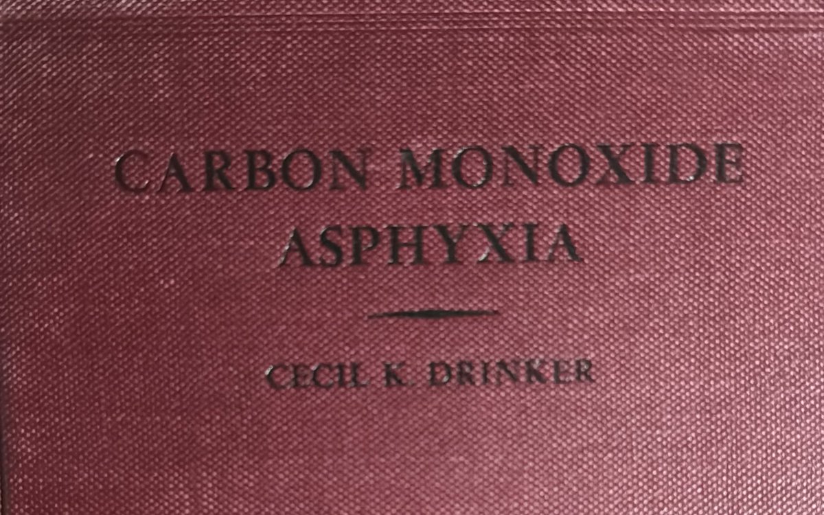 AgentJJK007's tweet photo. @hspungenmd I was actually looking for that book, but I grabbed these two for funsies (Carbon Monoxide published in 1938) https://t.co/0oxd4jhoBx