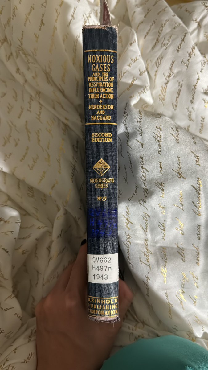 AgentJJK007's tweet photo. @hspungenmd I was actually looking for that book, but I grabbed these two for funsies (Carbon Monoxide published in 1938) https://t.co/0oxd4jhoBx