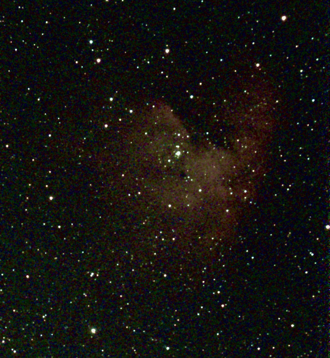 Took this photo tonight of the
Pac-Man nebula. The light that hit my camera sensor to make this image has been traveling for 9500 light years!! 🤯