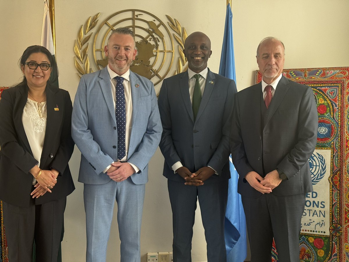 Delighted to welcome <a href="/UNFPA/">UNFPA</a> Regional Director to Asia Pacific <a href="/PioSmith_UN/">Pio Smith</a> to <a href="/UNinPak/">United Nations Pakistan - اقوام متحدہ پاکستان</a>. He is in #Islamabad to launch 🇵🇰50+ Report with the government. The report provides a unique perspective of 🇵🇰 demographic future by 2050.