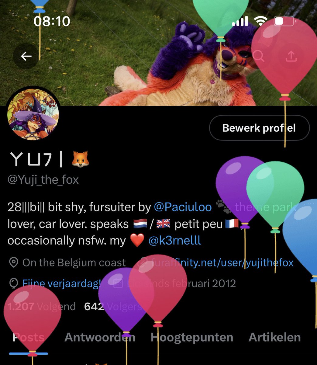 Baloonzzzz its now officially my bday today :D but i already celebrate it 2 days ago in the Efteling 🙈