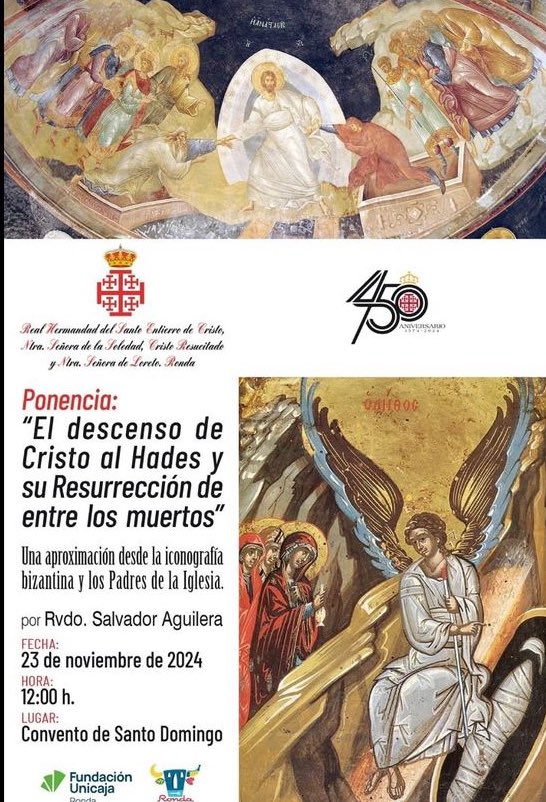 Ponencia Formativa a cargo del <a href="/S_entierroRonda/">Real Hermandad Santo Entierro de Ronda</a> como broche al 450 aniversario fundacional