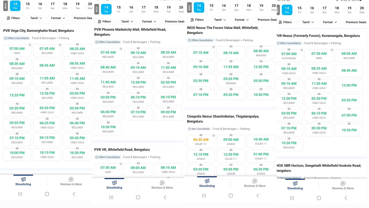 Bangalore - PVR • INOX • CINEPOLIS properties have opened their bookings for #Kanguva now 🔥