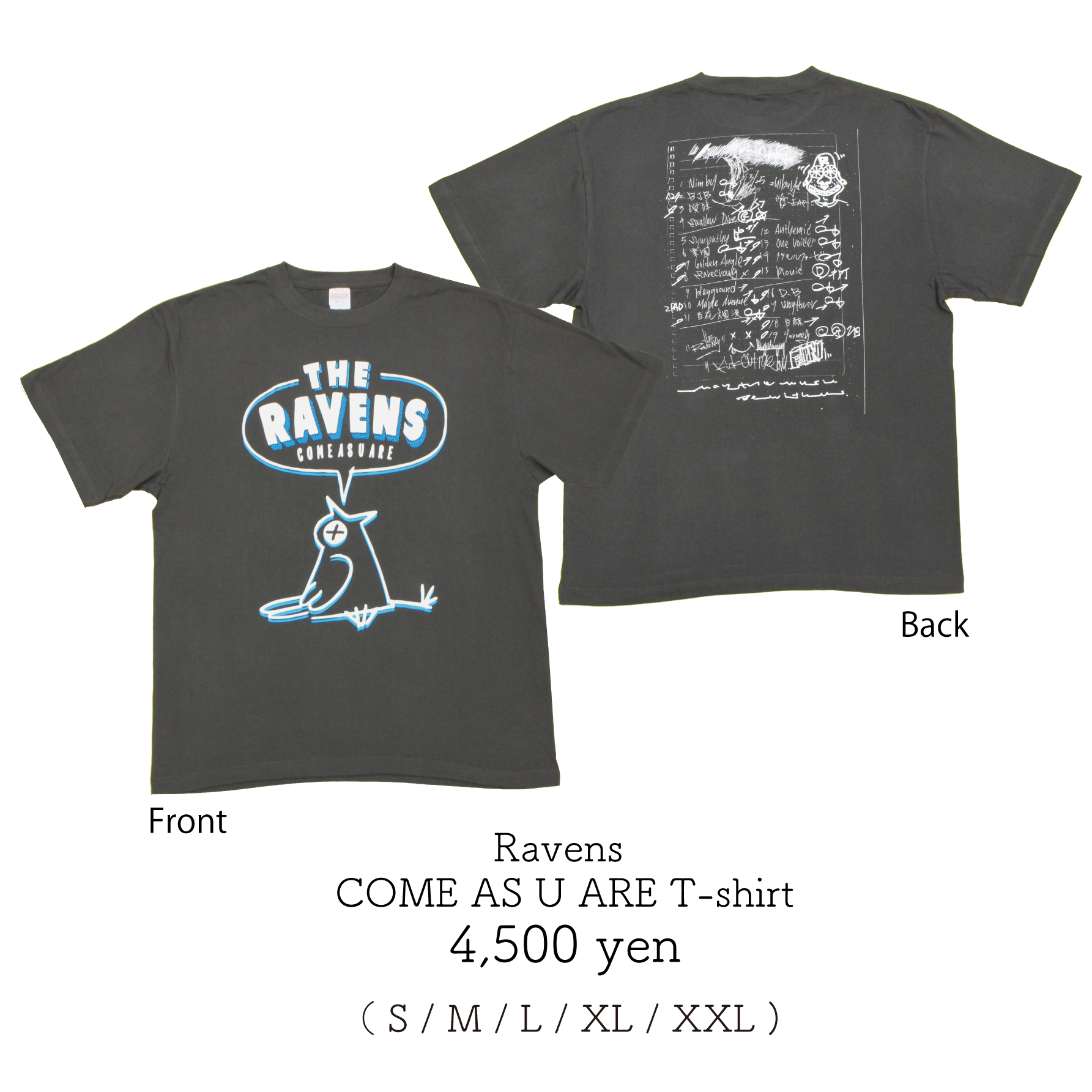 The Ravens come as u are Tシャツ　Ｌサイズ　新品未開封 The Ravens COME AS U ARE Tシャツ 通販限定