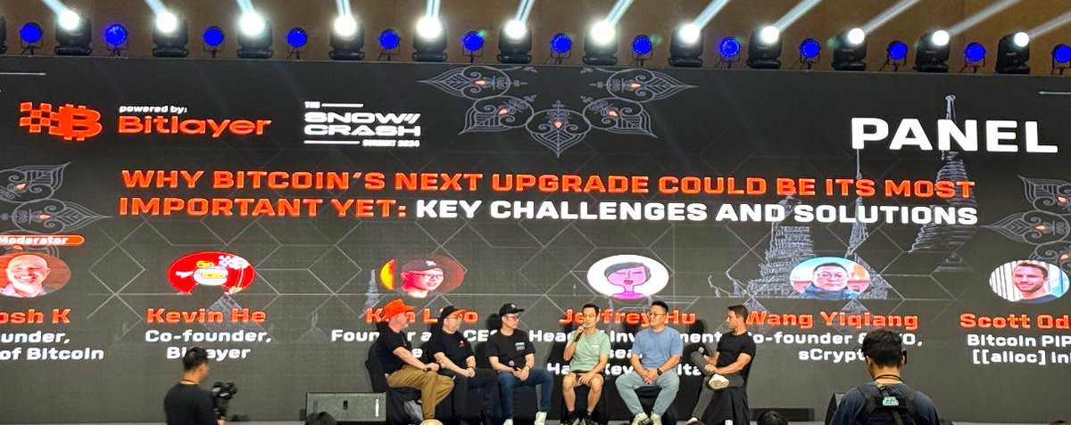 PimaBD's tweet photo. Talk started at #BitcoinNext - @BitlayerLabs, @xverse, @HashKey_Global, @bitcoin etcโฆ https://t.co/OrH6RZLYWQ
