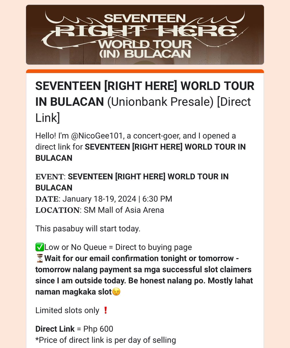 NicoGee101 Ticket Assistance tweet media