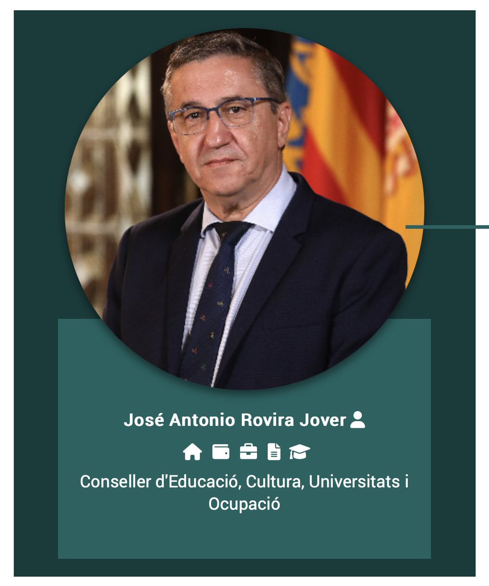 Es diu <a href="/jarovirajover/">José Antonio Rovira Jover</a>. Era conseller de <a href="/GVAeducacio/">GVA Educació</a>.
Desaparegué abans de la #DanaValencia sense deixar rastre.
Les últimes notícies que tenim d'ell són lleis contra el valencià, retalls en professorat i qualitat educativa, incompliment d'acords sindicals i múltiples errors.