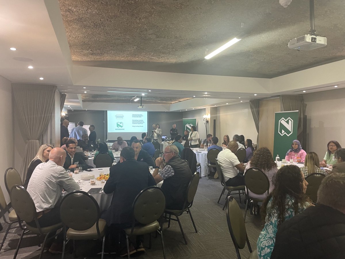 Enjoying the networking at the #Executive-Franchise Breakfast #Franchise-Coaches #Nedbank