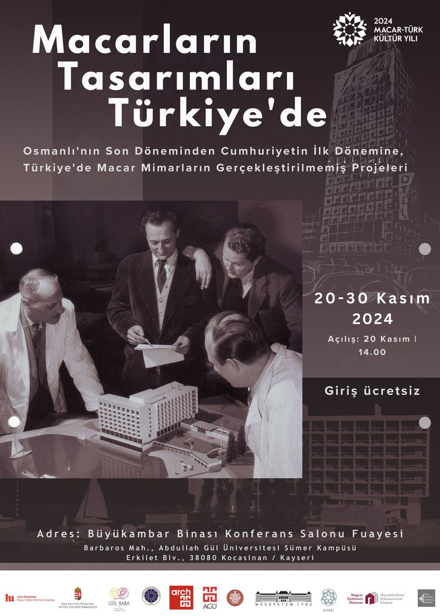 “Macarların Tasarımları Türkiye’de” sergimiz Kayseri’ye geliyor 🥳

<a href="/AbdullahGul_UNV/">Abdullah Gül Üniversitesi</a> bünyesinde açılacak sergi şimdiye kadar birçok ülke ve şehir gezdi… 

#Kayseri #sergi #mimarlık