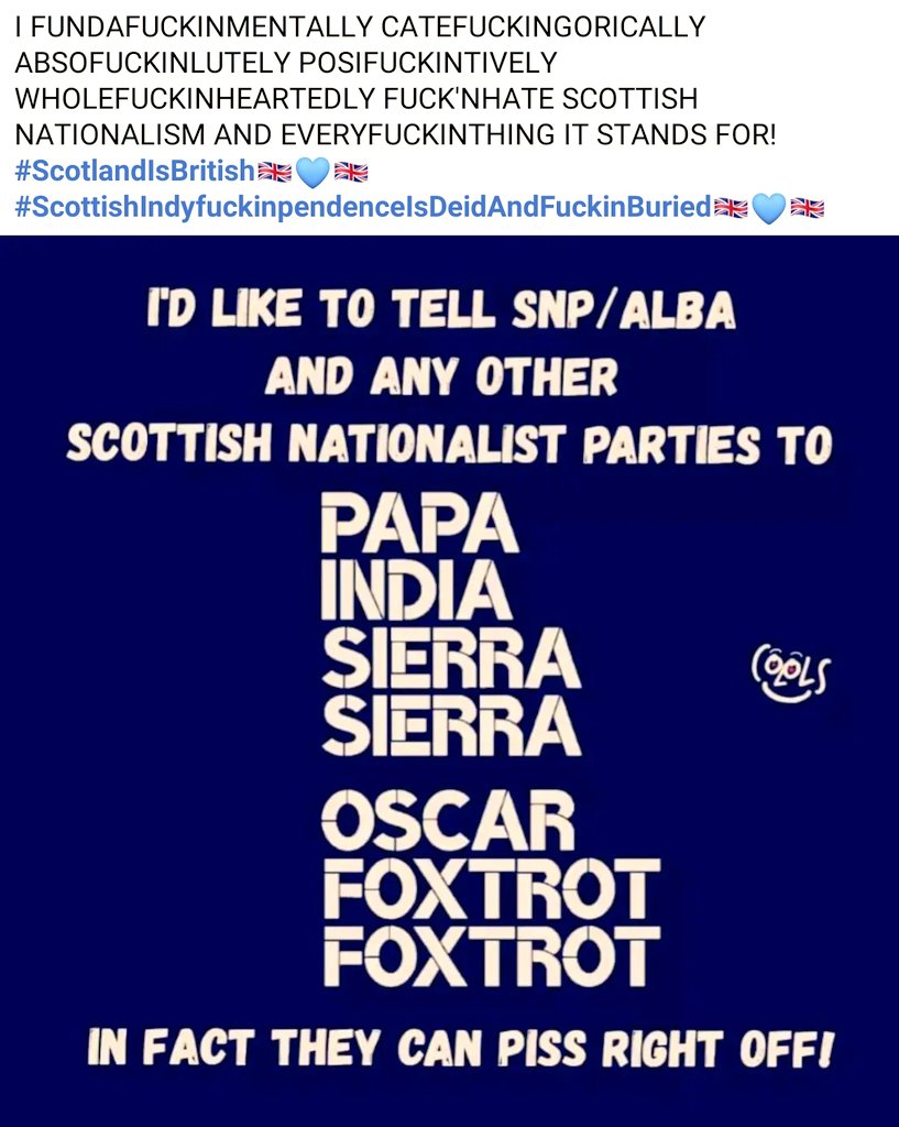 colinstevenson9's tweet photo. #AbolishHolyrood #DissolveDevolution #ShutTheShortbreadSenate #BootNationalismOot #JailTheMurrells #JailSturgeon https://t.co/fsLECJiTsI