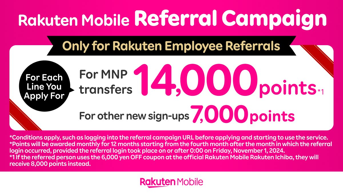 RM_Reffaral's tweet photo. If you wondering which mobile carrier to choose in Japan, please consider applying Rakuten Mobile through following URL😊

https://t.co/axNHqM3QZV…

#rakutenmobile #englishsupport #Japan https://t.co/LWNHxhRZaG