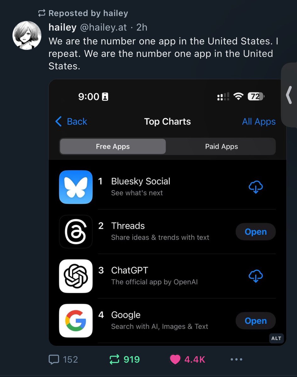 ccheever's tweet image. The #1 app in the United States is an @expo app