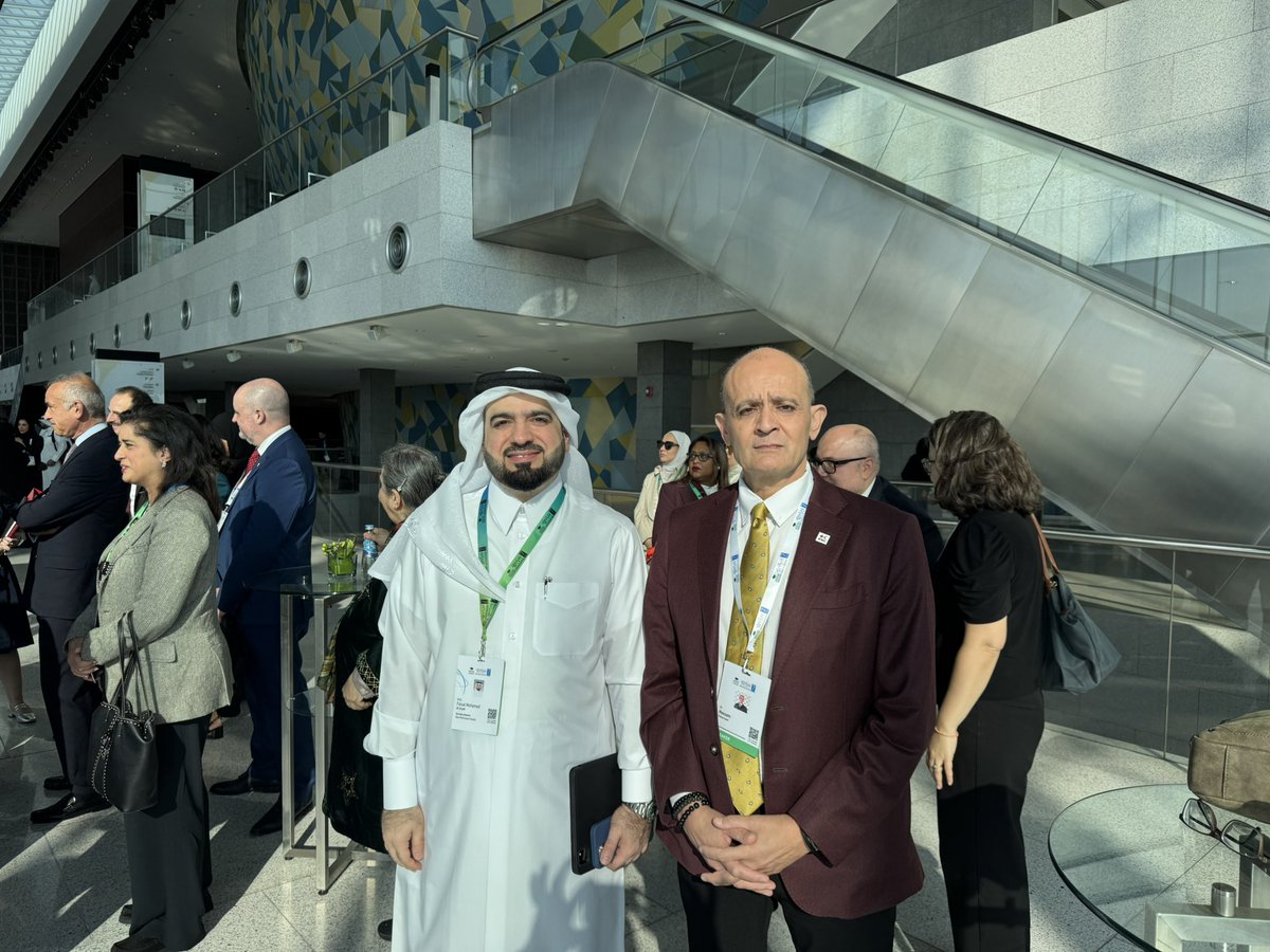 elsharkawi's tweet photo. At Doha #WISH7 with @QRCS SG @Faisal_AlEmadi in meetings with focus on humanizing health. This important World Innovation Summit on Health organized by @QatarFoundation and @WHO comes at a critical time with focus on protecting health. 

https://t.co/02X4AQ5zfF https://t.co/YFYpJvRxpG