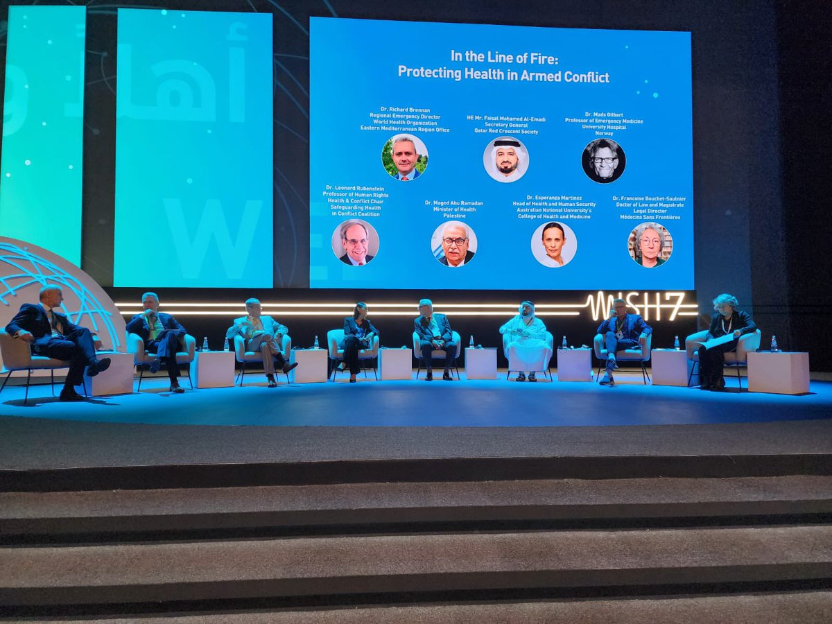 At Doha #WISH7 with <a href="/QRCS/">Qatar Red Crescent | الهلال الأحمر القطري</a> SG <a href="/Faisal_AlEmadi/">فيصل محمد العمادي</a> in meetings with focus on humanizing health. This important World Innovation Summit on Health organized by <a href="/QatarFoundation/">Qatar Foundation</a> and <a href="/WHO/">World Health Organization (WHO)</a> comes at a critical time with focus on protecting health. 

qf.org.qa/events/wish-20…