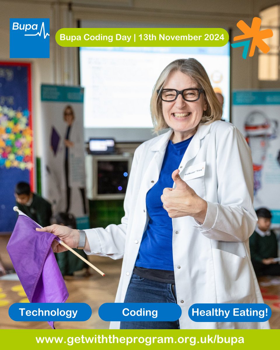gwtp_uk's tweet image. Wishing everyone who is taking part in Bupa Coding Day a wonderful day full of coding fun.
We can't wait to hear all about your Healthy Lunch-Bot Coding Adventures!
To share your pictures, please tag us and use:
#BupaCodingDay #HealthyLunchBot #CodingAdventure #GWTP