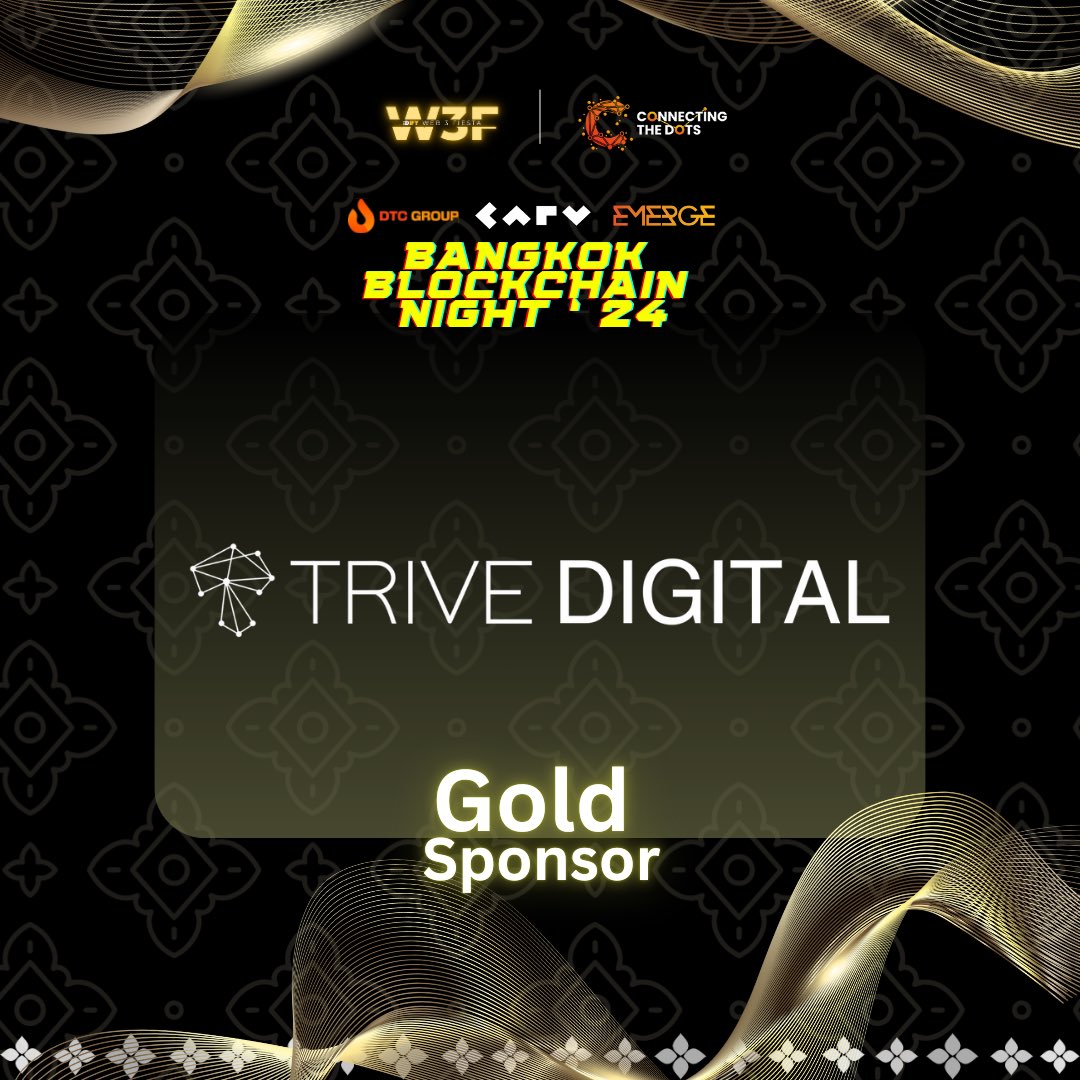 darylirl.eth (@daryllirl) on Twitter photo Connecting The Dots / <a href="/ctd_events/">Connecting The Dots - Bridging Web3 Perspectives</a> - Bangkok Blockchain Night 2024 ๐น๐ญ
Weโre excited to be a Gold Sponsor for Bangkok Blockchain Night 2024!ย
Join us for this standout event during Thailand Blockchain Week, co-hosted by @dtcgroup_, <a href="/emerge_grp/">EMERGE Group</a>, and <a href="/carv_official/">CARV</a>, uniting top Connecting The Dots / <a href="/ctd_events/">Connecting The Dots - Bridging Web3 Perspectives</a> - Bangkok Blockchain Night 2024 ๐น๐ญ
Weโre excited to be a Gold Sponsor for Bangkok Blockchain Night 2024!ย
Join us for this standout event during Thailand Blockchain Week, co-hosted by @dtcgroup_, <a href="/emerge_grp/">EMERGE Group</a>, and <a href="/carv_official/">CARV</a>, uniting top
