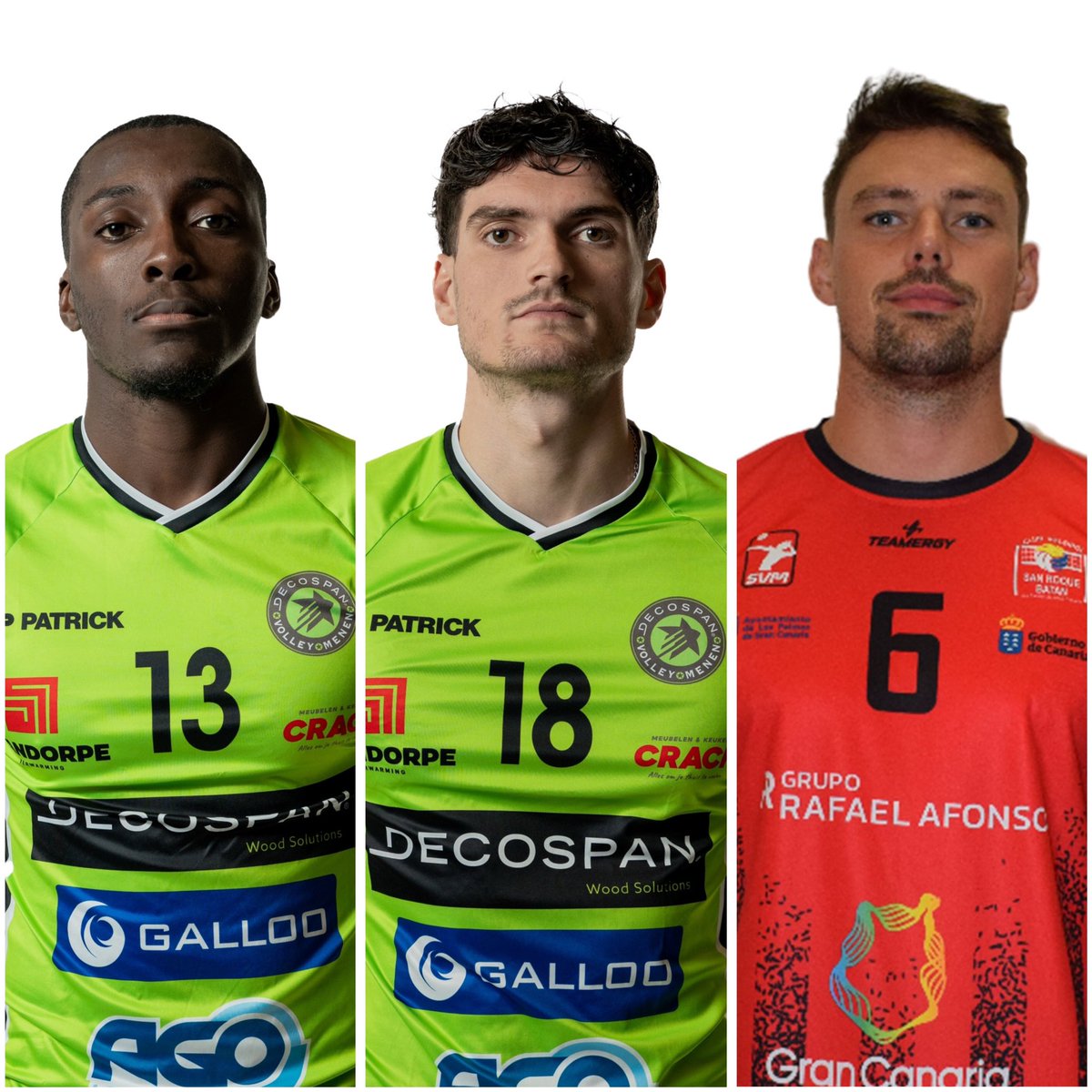 VolleyActu's tweet photo. La 𝐋𝐈𝐒𝐓𝐄 𝐃𝐄𝐒 𝐅𝐑𝐀𝐍𝐂̧𝐀𝐈𝐒 à suivre de près aujourd’hui en 𝐂𝐇𝐀𝐋𝐋𝐄𝐍𝐆𝐄 𝐂𝐔𝐏 dans les clubs étrangers 🇫🇷👀

▪️Clément Diverchy (San Roque)
▪️Lucas Lilembo (Menen)
▪️Grégory Gempin (Menen)

📸 @CEVolleyball https://t.co/k6hEKOS97C