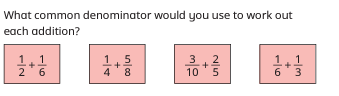 Y5AngramBank's tweet photo. Today in Maths,  we have been adding two or three fractions with different denominators. https://t.co/rqDwtNEyQG