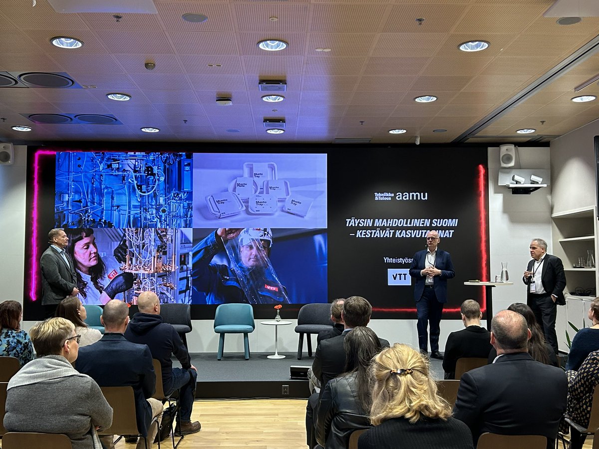 Mistä niitä kasvuyrityksiä syntyy? 🚀
Pitää osata valita oikeita kysymyksiä:
ilmastonmuutoksen osalta se on, miten opitaan tekemään materiaaleja aivan uudella tavalla 🌎💫 <a href="/ahavasara/">Antti Vasara</a> <a href="/VTTFinland/">VTT</a> <a href="/Maliranta/">Mika Maliranta</a> <a href="/HarriJunttila/">Harri Junttila</a>
#innovaatiot #kestäväkasvu 
Aamu <a href="/tekniikkatalous/">tekniikkatalous</a> kanssa 🔥