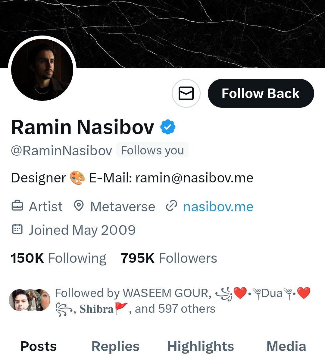 Thank you <a href="/RaminNasibov/">Ramin Nasibov</a> . It makes a small account user happy when the big account gives a fóllôw.