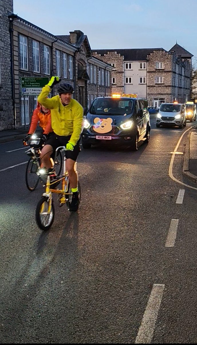 Good morning from Kendal depot. Paddy has passed by on his charity cycle ride with the instruction to "Keep those wheels moving" so all services are operating today, however we still have the diversion on the 530 service with Grange Fell Road closed. #lakesconnection #kendal