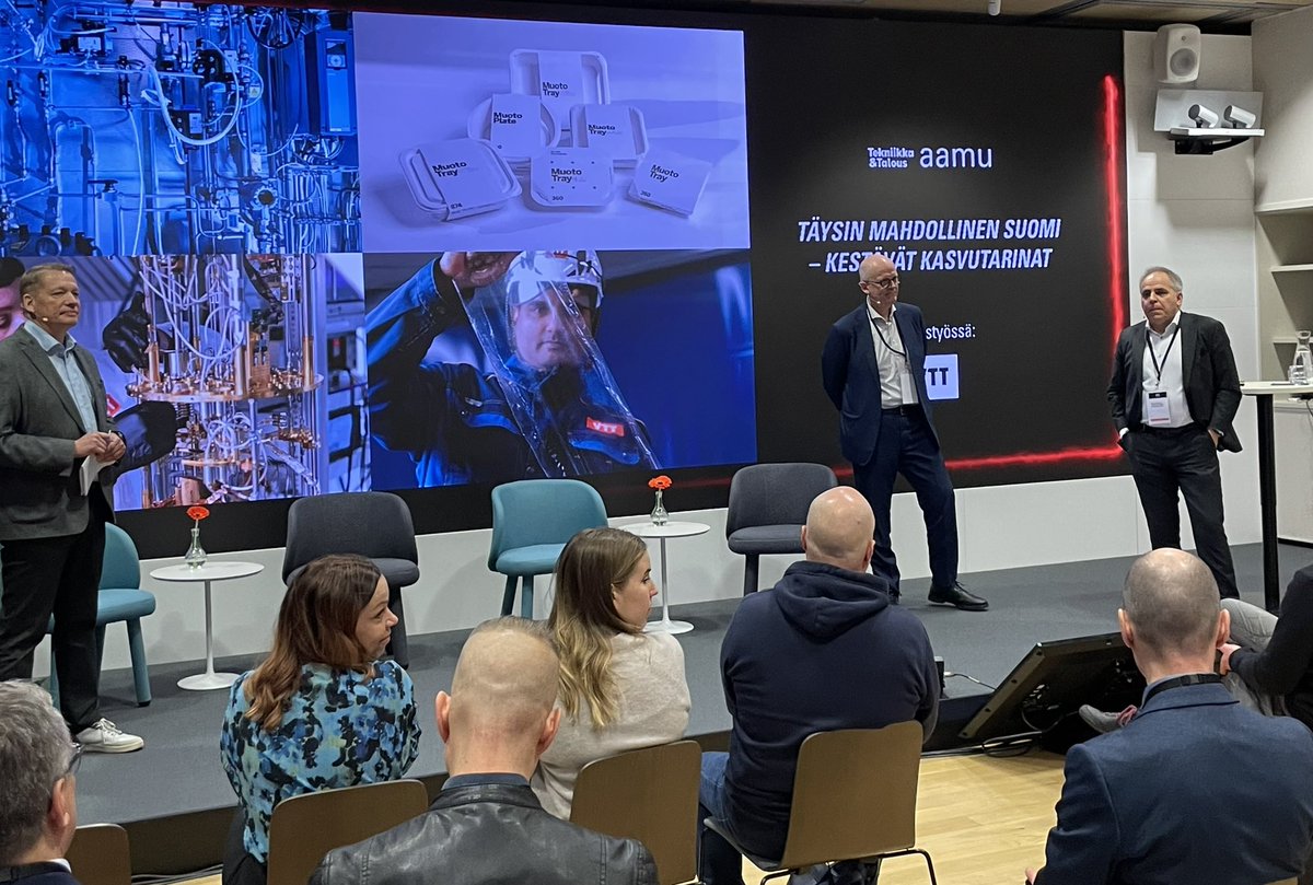 Kestävä kasvu tulilla 🔥”Tutkimus VTT:llä on synnyttänyt paljon innovaatiomassaa, jota voidaan alkaa skaalata. Kumppanimme saavat uusia tuotteita ulos esim. biomateriaaleista ja ottavat käyttöön uusia tuotantotapoja tuomaan kilpailukykyä”, <a href="/ahavasara/">Antti Vasara</a> kertoo <a href="/tekniikkatalous/">tekniikkatalous</a> aamu