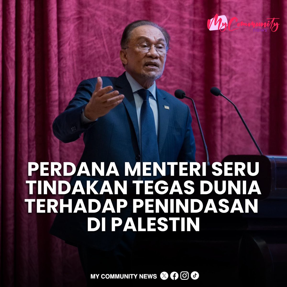 PERDANA MENTERI SERU TINDAKAN TEGAS DUNIA TERHADAP PENINDASAN DI PALESTIN

1. Perdana Menteri, Dato’ Seri Anwar Ibrahim dengan tegas menyeru dunia Islam dan antarabangsa untuk bertindak terhadap penindasan Israel ke atas Palestin, dalam Sidang Kemuncak Luar Biasa Negara Arab