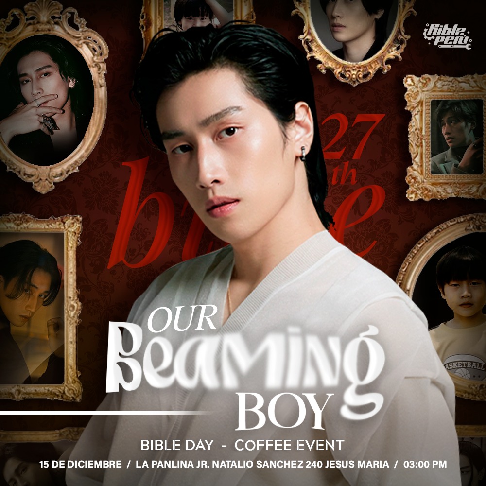 【Our Beaming Boy - Coffee Event】☕️✨️

#Bsumbody 
Únete a este evento café que estamos realizando por el cumpleaños de nuestro Bible 🖤

🗓 Fecha: 15 de diciembre
⏰️ Hora: 3:00 p.m
📌Lugar: Cafeteria La Panlina

Form: docs.google.com/forms/d/e/1FAI…

#BibleWichapas #LOVEisBIBLE27th