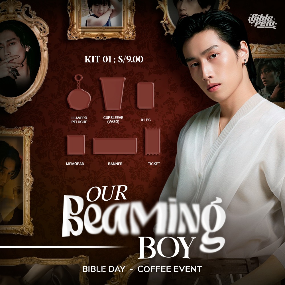 【Our Beaming Boy - Coffee Event】☕️✨️

También tenemos a la venta estos dos Kits, que podrás adquirirlos al momento de registrarte en el evento 🖤

🗓 Inscripciones abiertas hasta el 10 de Diciembre

Form: docs.google.com/forms/d/e/1FAI…

#BibleWichapas #LOVEisBIBLE27th