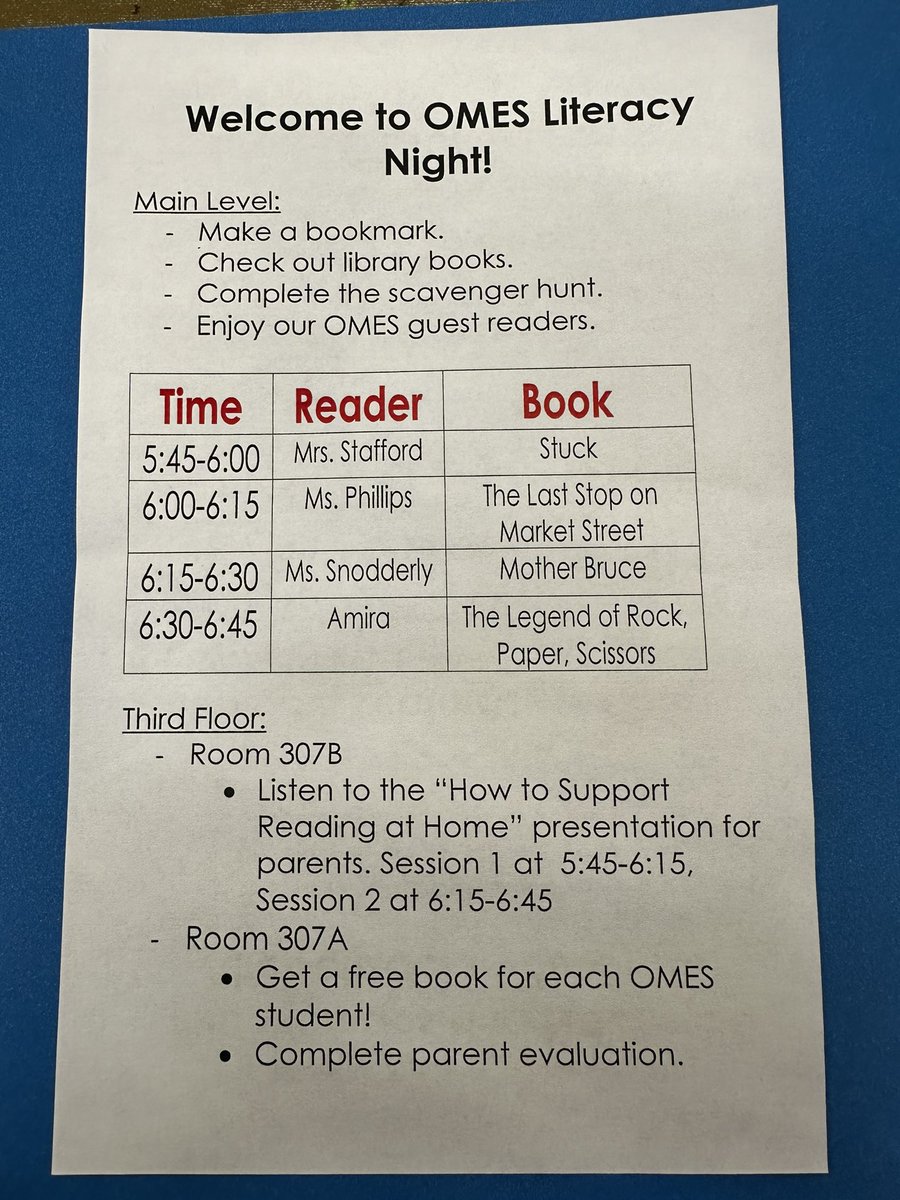 Excellent time tonight at <a href="/OwingsMillsES/">Owings Mills ES</a>  Literacy Night! TY <a href="/bcplinfo/">Baltimore County Public Library</a> <a href="/BaltCoPS/">Baltimore County Public Schools</a> <a href="/MillsThird/">Rachel Mills</a> <a href="/PrescottOMES/">Amanda Prescott</a> <a href="/mrs_snodderly/">Mrs. Snodderly</a> <a href="/DixonOMES/">Tiffany Dixon</a> <a href="/FlowersRenee13/">Renee Flowers</a>