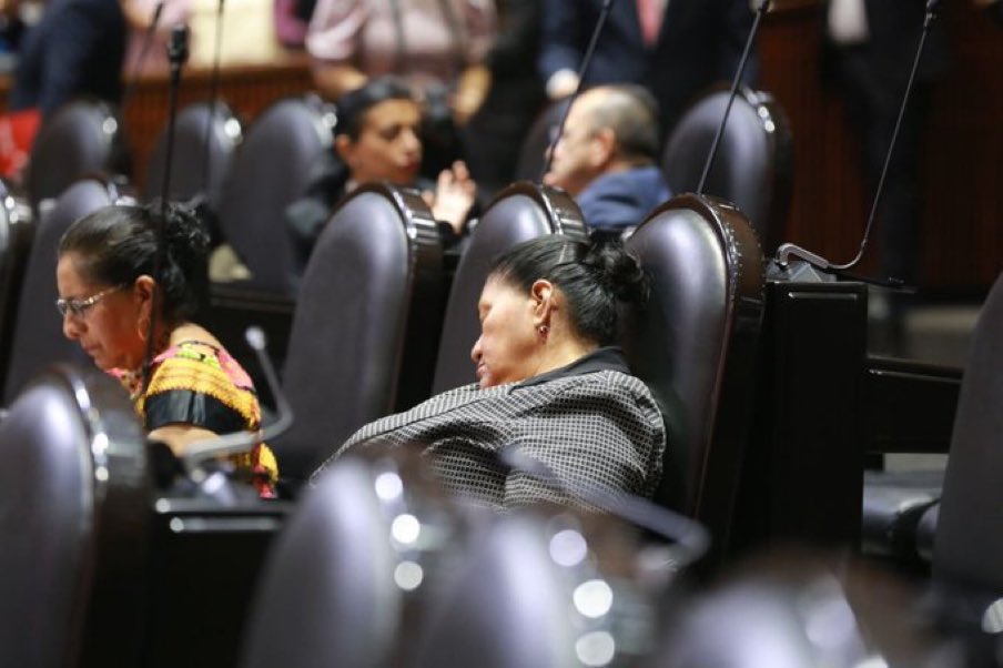 lopezdoriga's tweet photo. No hagan ruido que está descansando la diputada de Morena, Herminia López Santiago. 😴

Foto de @Reforma https://t.co/eswJJ43RM2