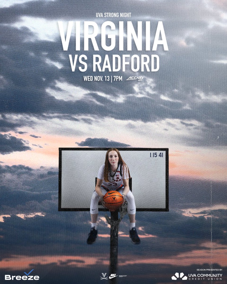 Back at home for UVA Strong Night 🏡

🆚 Radford
📍 John Paul Jones Arena
🕖 7 p.m.
📊 wahoowa.net/48JCqj3
📺 wahoowa.net/3AEk2eO

#GoHoos 🔸⚔️🔹 #GNSL