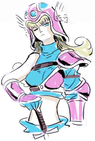 女戦士、露出度減らし案。 