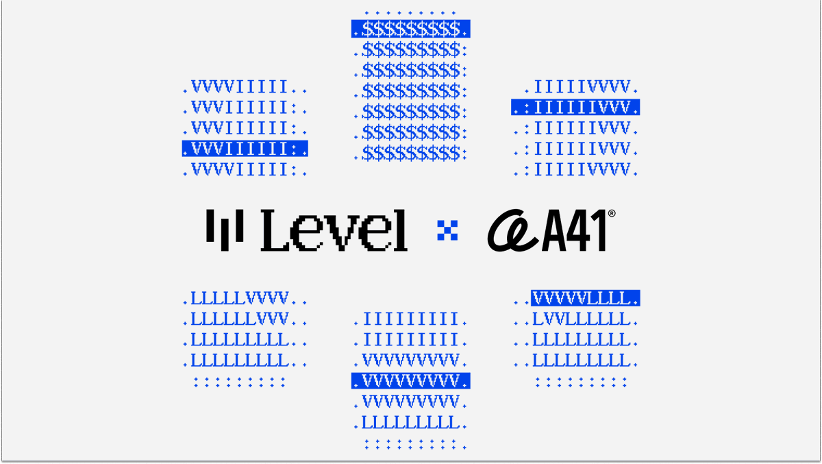 Level x A41

Excited to bring on <a href="/a41_allforone/">A41</a> as an operator partner to bring dollar-denominated economic security to AVSs