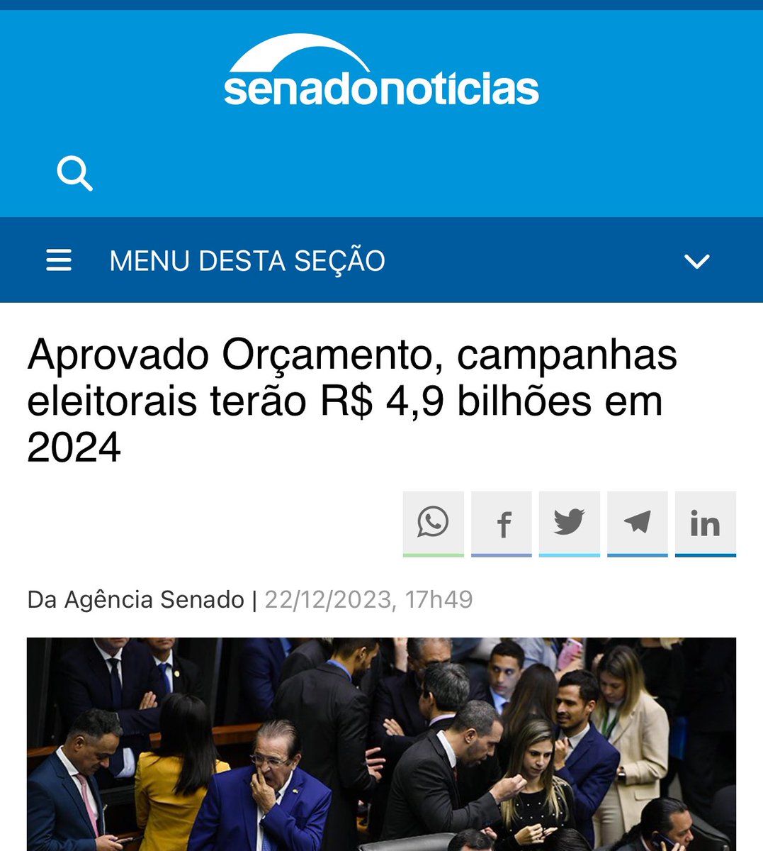 vowtz's tweet photo. Quando disserem que não tem onde cortar gastos lembrem-se que só o fundão eleitoral consumiu R$ 4,9 bilhões do orçamento este ano. https://t.co/ARYzq85xdG