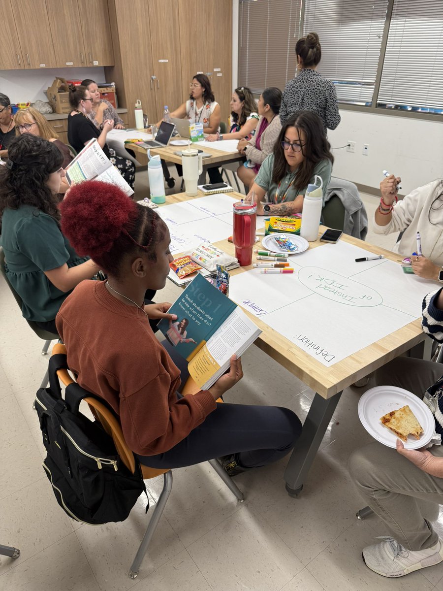 Bowie_Chaffee's tweet photo. During our vertical PLC this afternoon @DeZavalaSMCISD, Kinder-2nd grade teachers did a wonderful job refreshing one another on the 7 Steps to a Language rich, Interactive Classroom. Such good strategies that can have a big impact on student achievement. https://t.co/nijLFxSlOd