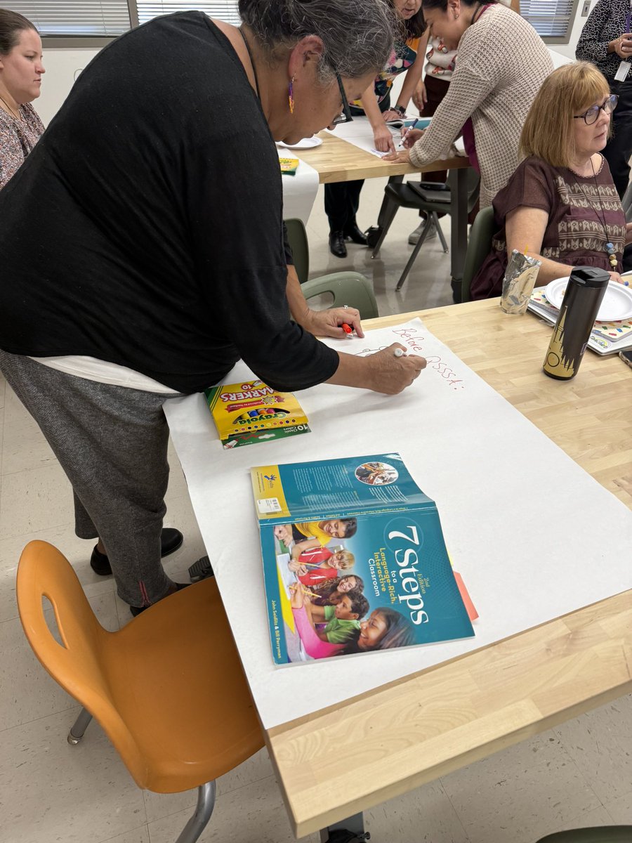 Bowie_Chaffee's tweet photo. During our vertical PLC this afternoon @DeZavalaSMCISD, Kinder-2nd grade teachers did a wonderful job refreshing one another on the 7 Steps to a Language rich, Interactive Classroom. Such good strategies that can have a big impact on student achievement. https://t.co/nijLFxSlOd