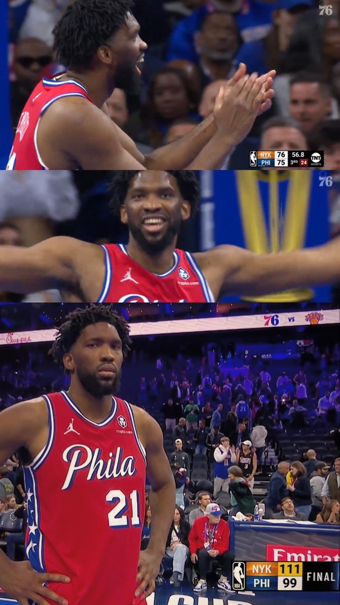 A short story featuring <a href="/JoelEmbiid/">Joel Embiid</a> vs the Knicks