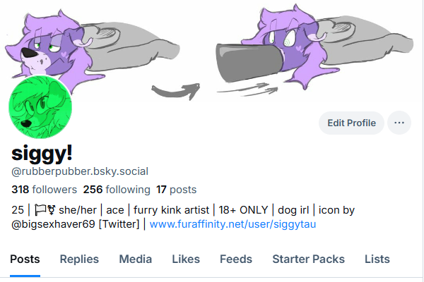 rubberpubber's tweet photo. thank you to everyone who followed me over here! 💜 in light of recent news (and because i've been enjoying the platform a lot more), i'm gonna be making a strong switch. i'll still post art here and interact every now and again, but 🔵🛤️ is gonna be my main hub! follow me there! https://t.co/LYkmeL01OM
