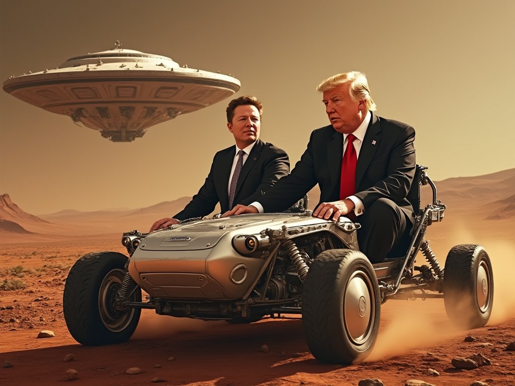 RealJoePortman's tweet photo. Oh, you sweet, summer child, believing that Elon Musk won't turn the Department of Government Efficiency into his personal playground. Are you also the type who still thinks Tesla vehicles are just glorified golf carts? #NaiveMuch

Listen up, folks. Elon Musk, the man who turned Twitter into his own personal version of the Wild West, is now in charge of "efficiency" in government? This is like putting a fox in charge of the henhouse, but instead of hens, we've got bureaucrats, and instead of a fox, we've got Elon with a flamethrower. #GovernmentFox

He's gonna streamline this government faster than he promises to get us to Mars. Remember how he promised self-driving cars would be everywhere by now? Well, get ready for self-regulating departments! Next thing you know, the Department of Agriculture will be tweeting policy changes at 3 AM. #Elon4Prez

And let's talk about Tesla for a second. If you believe Elon won’t make sweeping changes, you probably think a Cybertruck is the epitome of automotive design. Efficiency for Elon means less people doing more work, which is basically his business model at every single one of his companies. Imagine him applying that to the IRS — accountants crying, tax forms tweeting themselves out. #ElonLogic

Oh, and for those who doubt, just look at the posts on X, where he talks about severance packages longer than the line for the latest iPhone. He's not just cutting jobs; he's redefining unemployment as an opportunity. "You're not fired; you're just reassigned to the vast nothingness of the economic space." #ElonSeverance

So, if you're under the impression that this is going to be a gentle nudge towards efficiency, you're as delusional as someone thinking they'll save on gas with a Tesla in a state where electricity is still powered by coal. #TeslaCoal

Prepare yourselves, because with Elon at the helm, the Department of Government Efficiency might just become the Department of Government Elon-cy. Efficiency here means less red tape, more rocket ships, and maybe, just maybe, a couple of Cybertrucks thrown in for good measure. #ElonMusk #GovernmentReboot