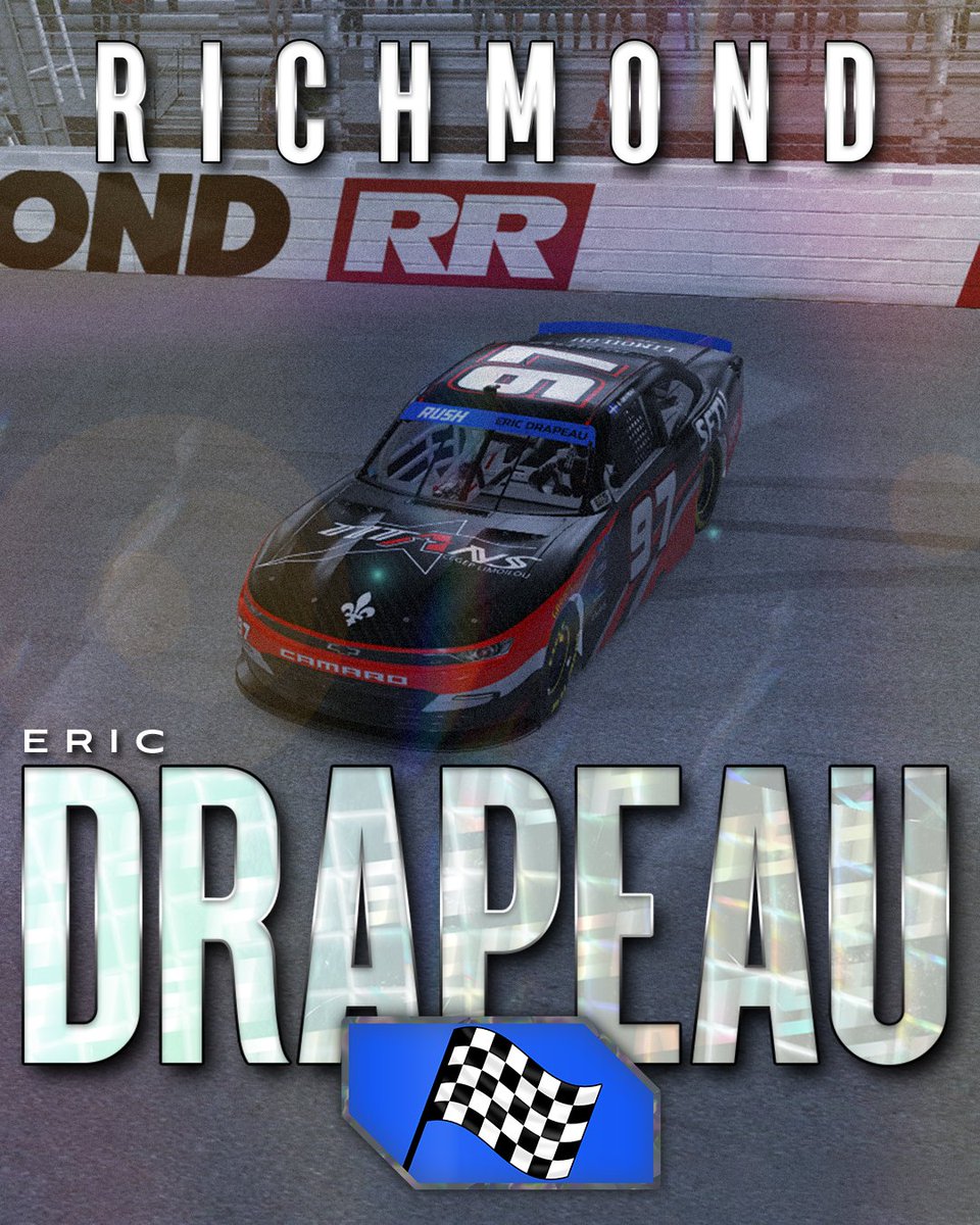 Eric Drapeau gets it done at Richmond! He took the pole and the checkered flag, locking himself into the Round of 8 with Talladega on deck!