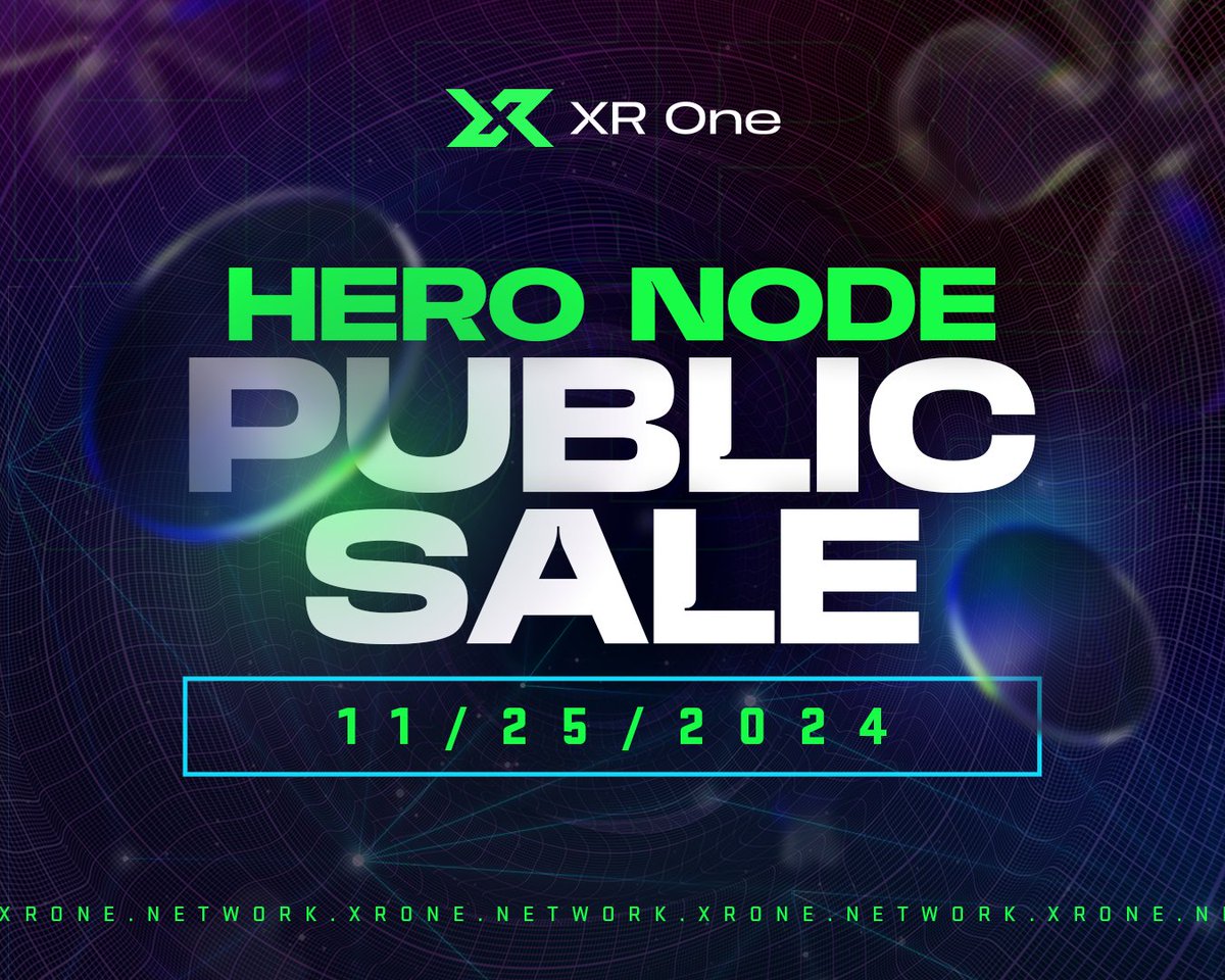 🗓️ Hero Node Public Whitelist Sale Date Announcement!🗓️

It’s almost time to secure your Hero Node! Demand is high, and joining the whitelist is the best way to ensure you don’t miss this exclusive chance. 

Are you ready to be a part of the future of decentralized gaming? 🚀