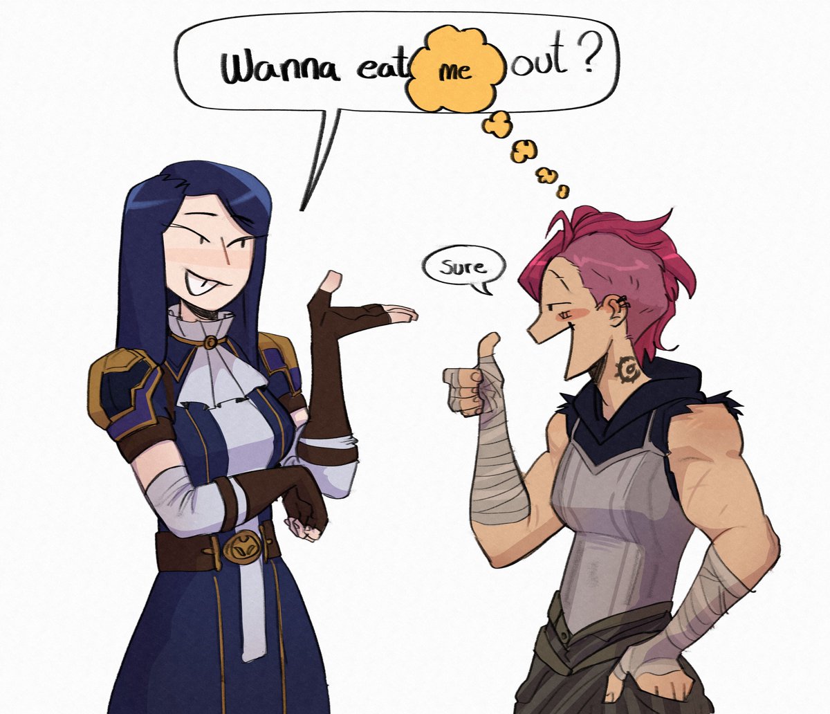 GordaChechona's tweet image. my contribution to society for today #caitvi #ArcaneSeason2