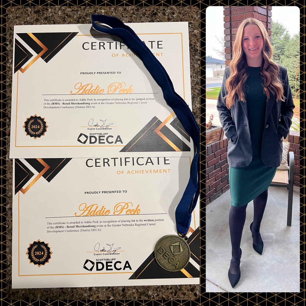 Bridget Troxel Peck (@btroxel311) on Twitter photo First in role play, first in written, first overall! #deca #retailmerchandising
<a href="/addison_peck08/">Addie Peck</a> First in role play, first in written, first overall! #deca #retailmerchandising
<a href="/addison_peck08/">Addie Peck</a>