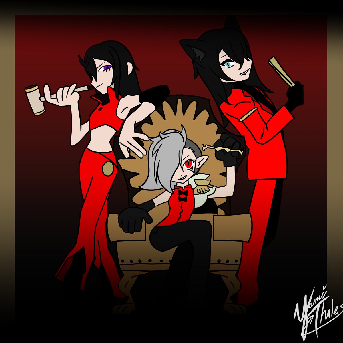 YamiThalesVT's tweet photo. "I don't mean to show off, No no. Its just automatic, my natural instincts overflow~"

Yami Thales, @Momonga___69, and @AnziForger in the style of "SHOW" (Song by ADO)

#VTuber #ENVTuber #YamiThales #ThalesArt #YamiKnights #momonga_69art https://t.co/6bK5XNtgZq