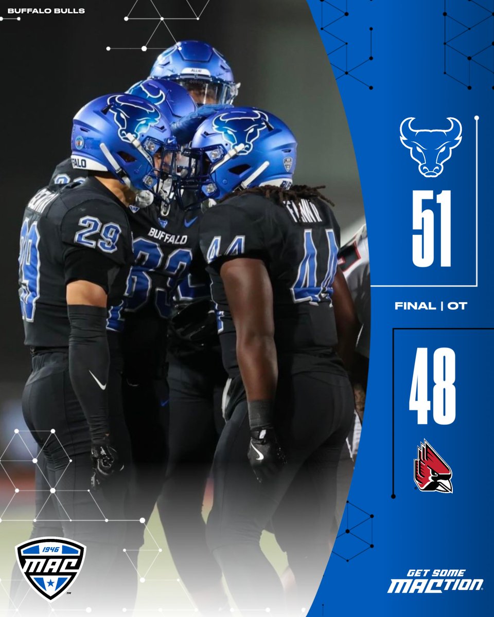 OT wins at home >>>>

<a href="/UBFootball/">UB Football</a> | #MACtion | #UBhornsUP 🤘